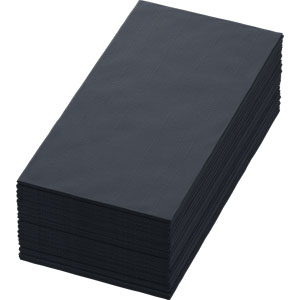 [2028631] Napkin SRP 3-Ply 40x40cm 1/8- fold Black (250st/pak)