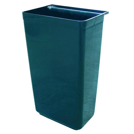[207.20] Large bucket for service trolley 37x22x50,5cm Black PP (per stuk)