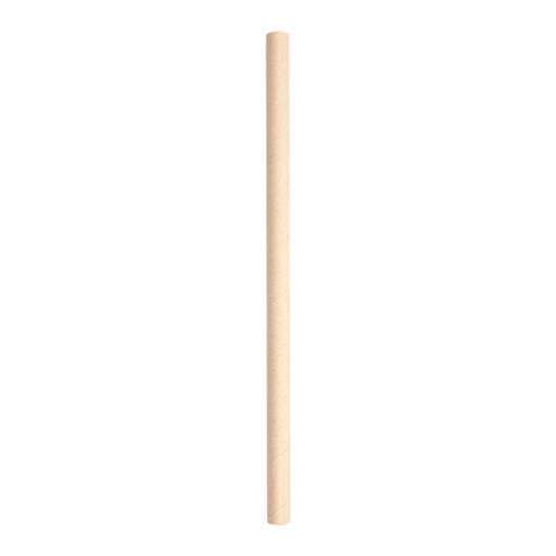 [227.95] Paper smoothie straw 1,0x20cm Natural Kraft (50st/pak) (48 pak in een doos)