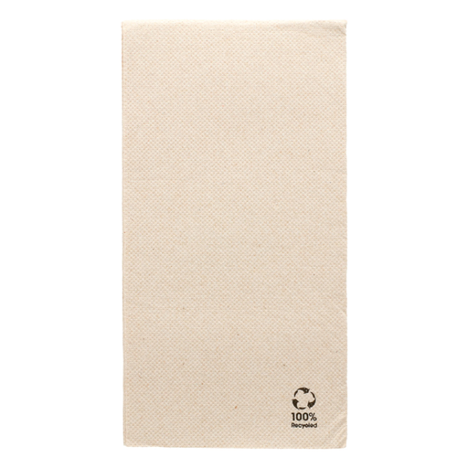 [230.881] Ecolabel Napkins 1/6-fold Double Point 30x40cm Natural Recycled Tissue (50st/pak)