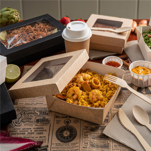 [256.03] Small Boxes with lid The Pack 12x12x5cm Natural Kraft (25st/pak)