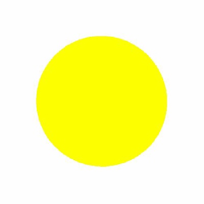 [51744] Zelfklevende papieren etiketten 100 st Flourgeel Rond 20 mm