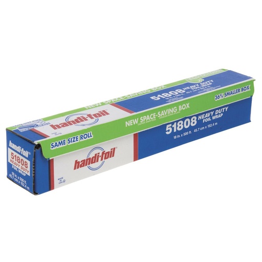 [51805] Standard rol Alu Foil wrap 18"x500' "Handy-foil/Sterling-foil"