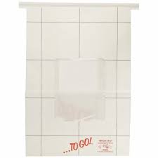 [558] Fog Free "To Go" Bag Window Bag Chicken White 8.25x5.2x8.7" 250st/ds