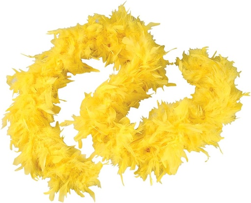[77108] Feather Boa BowsYellow Self stick Daffodil 2" A77108