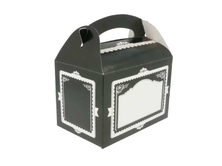 [802.64] Gable Box "Vintage" 17x16x10cm Black (50pcs/pc)