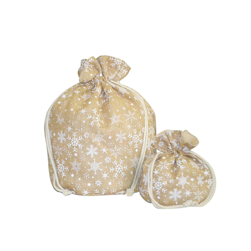 [804.03] Jute bags "Stars" 38x56cm (per stuk)