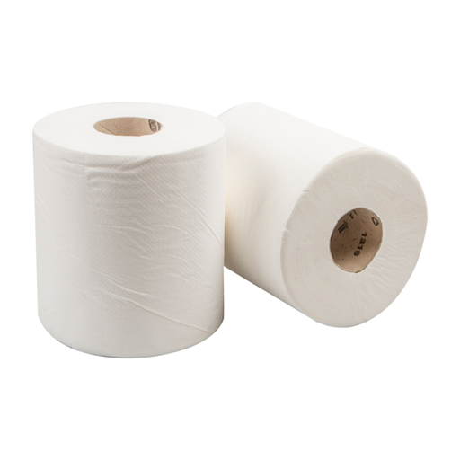 [160.53] Handdoek op rol / Center pull "Maxi Barril" 257m 1-ply EcoWhite (6rol/pak)