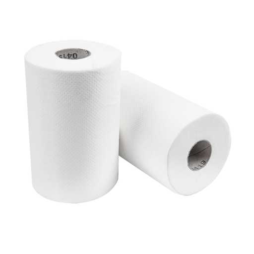 [160.57] Hand Towel "Mini Barril" 22 grs 1-ply 300 SHEETS 20x35cm White (12 roll/pk)