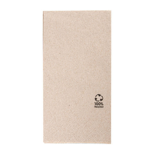 [212.47] Napkin 2-ply "Feel Green" 40x40cm Brown Cellulose 100% recycled. (36x50st) 1800/cs