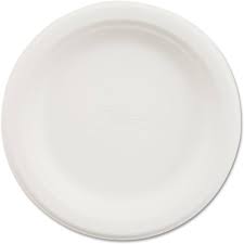 [21225] Plate 6" Chinet white Molded Fibre 100% Compostable 1000 pcs/cs