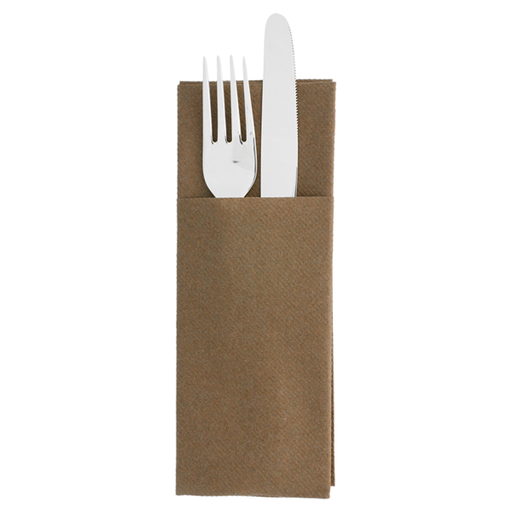 [213.87] Napkins Airlaid Kangurito Chocolate (small) 33x40cm (14x50st/doos)