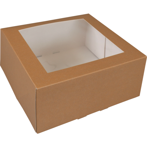 [411187] Gebaksdoos met venster 21x21x9cm (150st/doos)