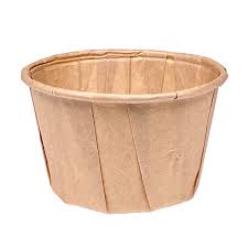 [429420] Papieren sausbakje/ Paper portion cup 2 oz/60ml Bruin Kraft (5000st/doos)(20x250st)