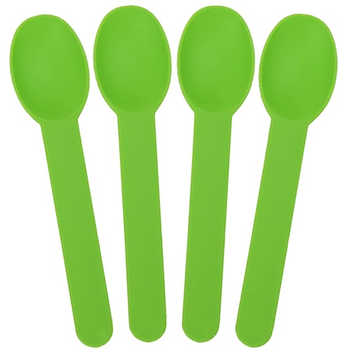 [620005] PP ijsLepel / Ice Cream Spoon (Yoghurt) 15cm Groen (1000st/ds)