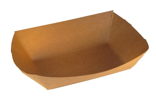[7152] Food Tray 2 LB Eco- Natural Kraft 1000/cs