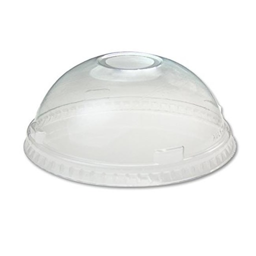 [ADL662] Dome Lid  with hole Clear 12oz /20oz (1000st/doos) / Gelijk aan #DLKC1220
