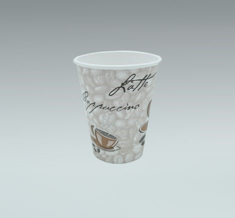 [HC12EURO] Hot Cup 12oz. Coffee EURO design Printed 1000 pcs/cs
