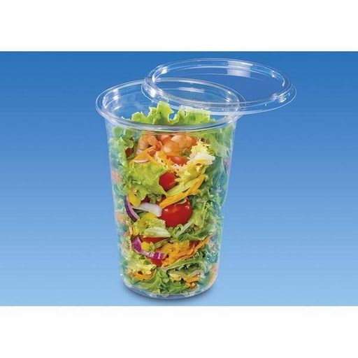 [8120C] Ronde Clear Cups PP 1000ml Tusipack (500st/doos) - Use with Lid #W2/017C