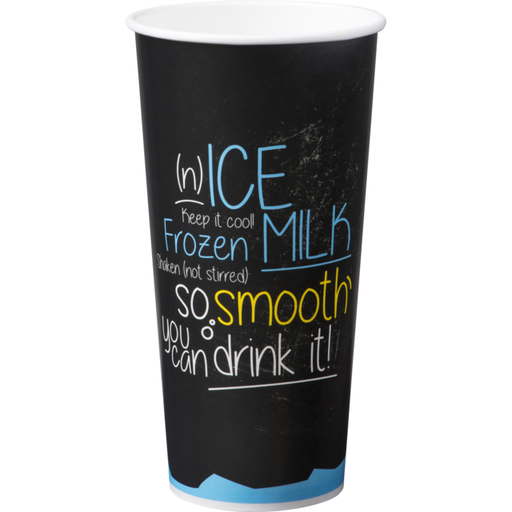 [600338] Milkshake beker "Ice is (N)ice" 22oz./500ml (20x50st/doos)