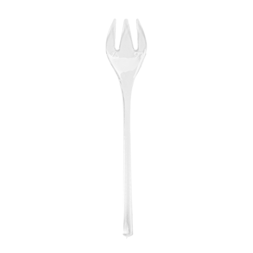 [129.16] Reusable mini forks 10cm Clear PS (200st/pak)