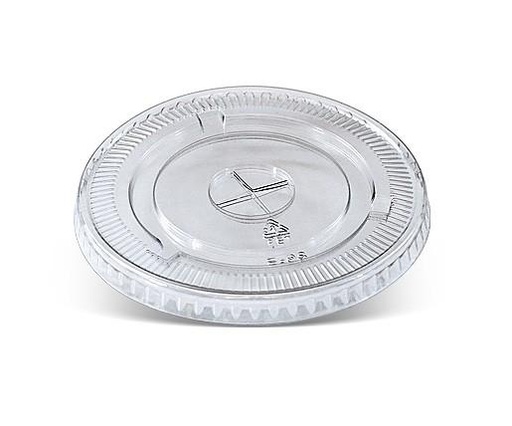 [LHFC98100HX] 98mm PET Flat Lid with X-slot (1000st/doos)