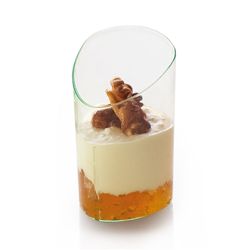 [158.63] Reusable Cylindrical Containers for Appetisers 4,7x4,7x8,1cm Sea Green PS (12st/pak)