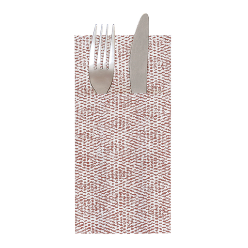 [259.33] Napkins Kangaroo Like Linen 40x40cm Chocolate    Spunlace (700st/doos)