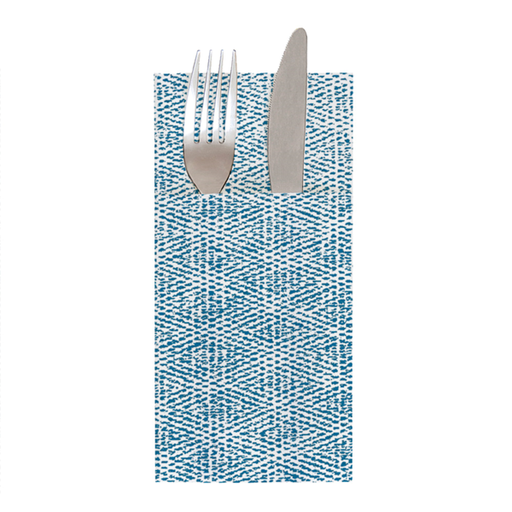 [259.34] Napkins Kangaroo Like Linen 40x40cm Blue Indigo Spunlace (700st/doos)