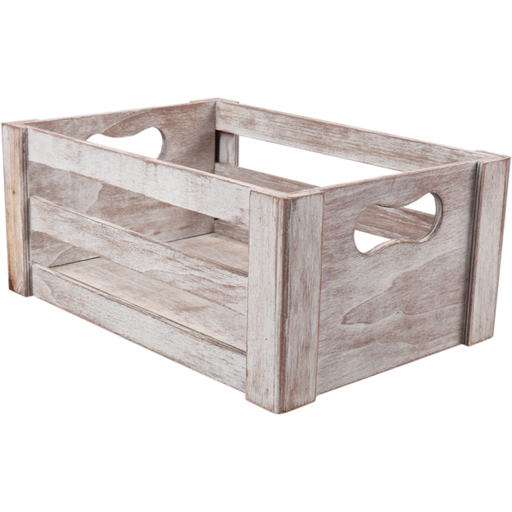 [439029] Houten Krat met handvat 29.5x20x12.5cm (per stuk)