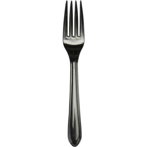 [600075] Reusable Vork PP Zwart 18cm (50st/zak)