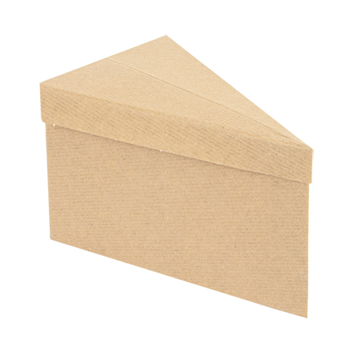 [252.60] Triangular Cake Boxes The Pack 14,4x8,5x9cm Kraft (100st/pak)