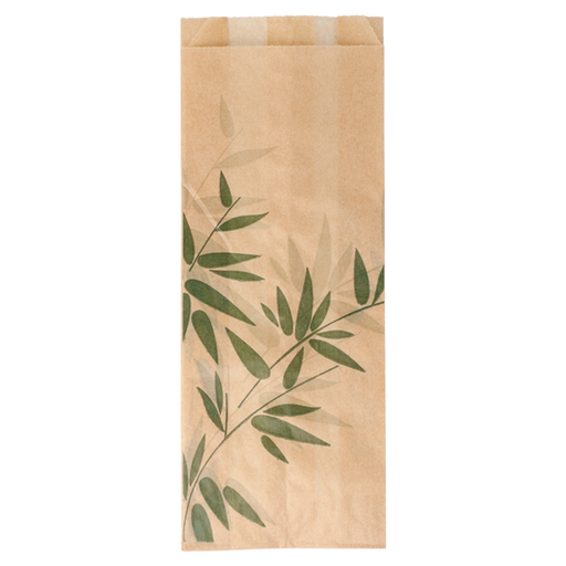 [147.02] Sandwich Bags Feel Green 9+4x22cm Natural Greaseproof Parch (500st/pak)