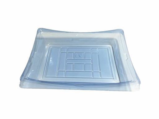 [TZ150] Clear Blue Sushi Tray w/Lids (200st/doos)
