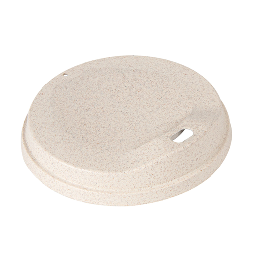 [267.74] Lids for Cups 267.71 Natural Rice Husk Biocomposite (1000st/doos)