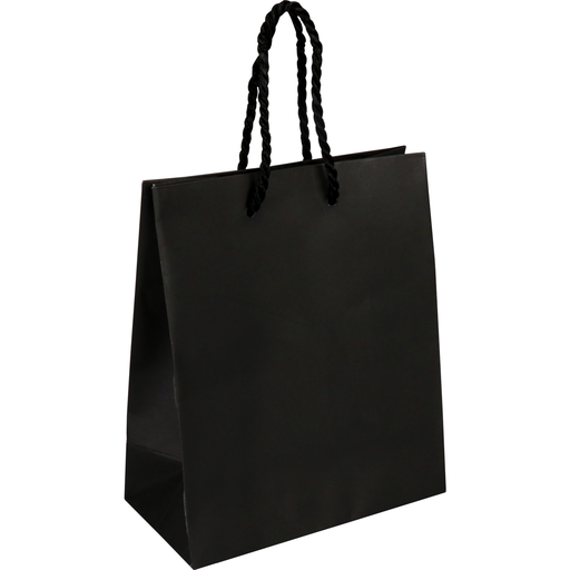 [269754] Draagtas met koord Zwart 16x8x19cm (100st/doos)