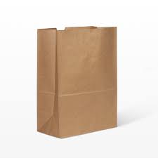 [1/6T65NH] 1/6 No Handle Grocery Bag Kraft 65LB 12"x7"x17" (400pcs/bundle)