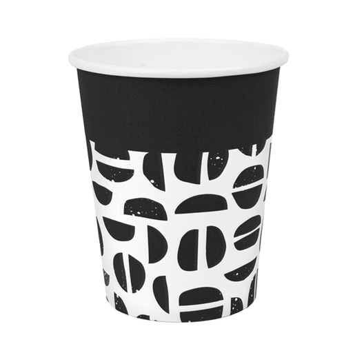 [271.04] Hot Cup single Wall "Java" 240ml (8oz) White cardboard (50st/sleeve)