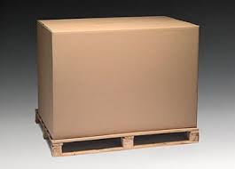 [1208080] Palletdoos Kraft Buitenmaat: 1200x800x800mm BC-golf 7mm (per stuk)