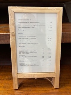 [820208] Sandwich Bord Menukaart Mini 15x25cm (per stuk)