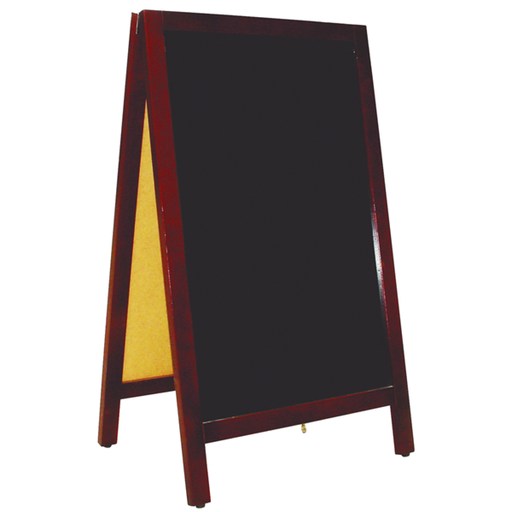 [162.59] A-Frame Blackbord / stoepbord 50x85x40cm Black Wood (per stuk)
