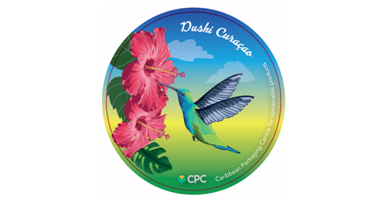 [ViltjeDCKolibrie] Bierviltje (Coaster) "Dushi Curacao Kolibri" (100st/rol)