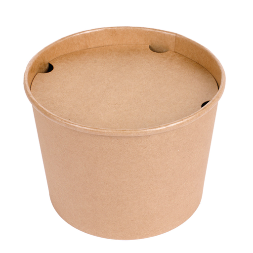 [257.87] Chicken Buckets + Lids 1920ml Natural Kraft (50st/pak)