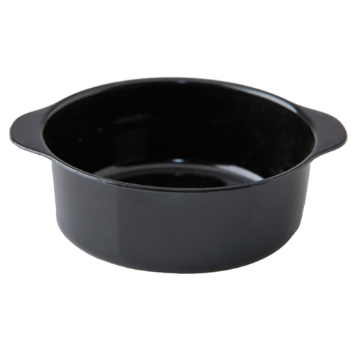 [158.58] Amuse schaaltje Rond 7,6x6,5x2,4cm Black PS (50st/pak)