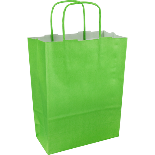 [270687] Papieren draagtas 18/8x22cm groen (50st/pak)