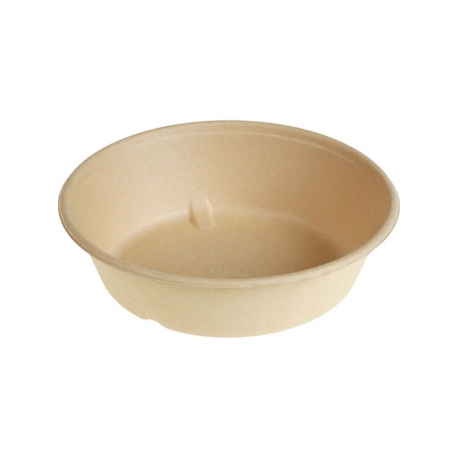 [4214201] Suikerriet / bagasse Bowl 1200ml Diam. 19,5cm x 6,5cm Bio-Laminated (130st/pak)