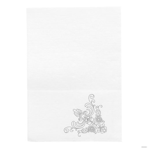 [101.03] Mini Servis Napkins Ecolabel 1-Ply "Tradition" 17x17cm White Cellulose (9600st/doos)