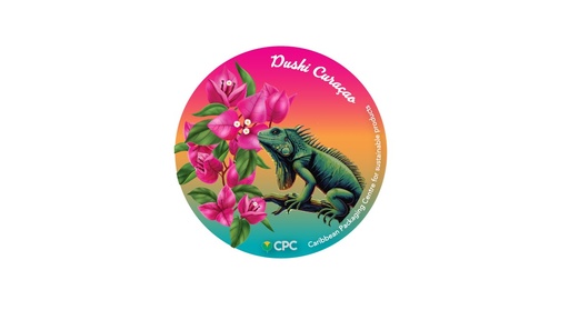 [ViltjeDCIguana] Bierviltje (Coaster) "Dushi Curacao Iguana" (100st/rol)