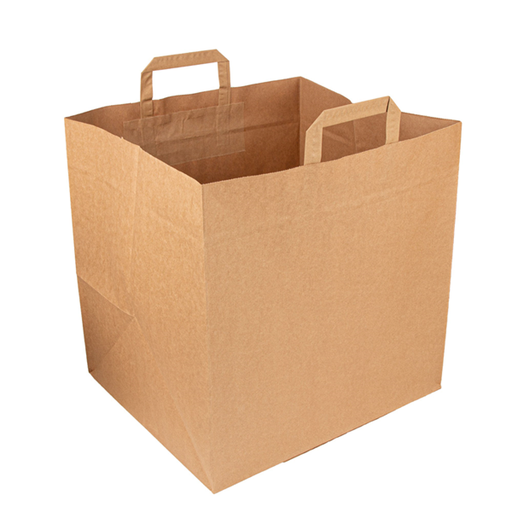 [535.11] SOS Bag for pizza boxes 36+31x36CM Natural Kraft (Brown) 125pcs/cs