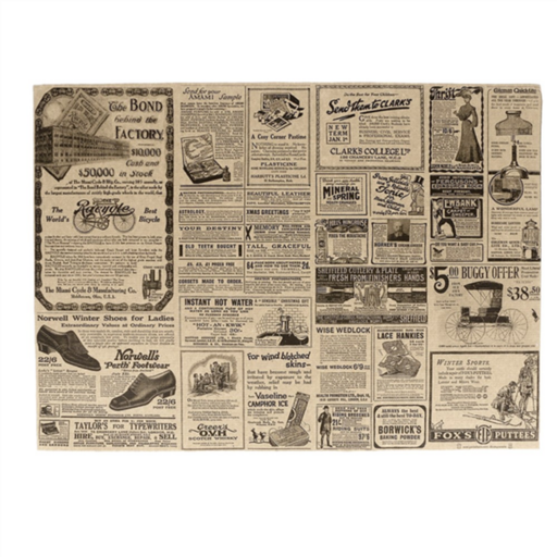 [106.12] PlaceMats "Recycled Times" 31x43cm Natural Paper (500st/pak)